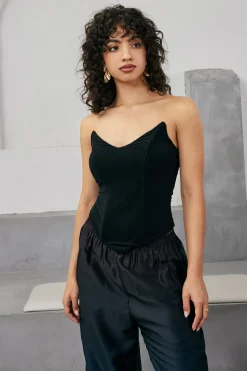 V-neck Tube top