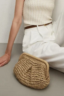 Woven Straw Cross-Body Bag